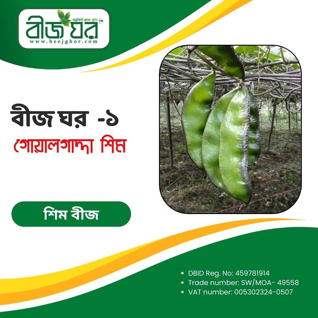সিম বীজ "গোয়ালগাদ্দা হাতিকানি"/Bean Seed "Goalgadda Harikani"